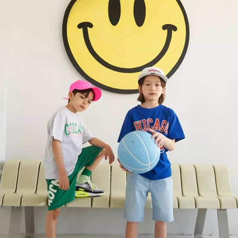 Apple Smile - Korean Children Fashion - #kidsshorts - Chicago Tee - 8