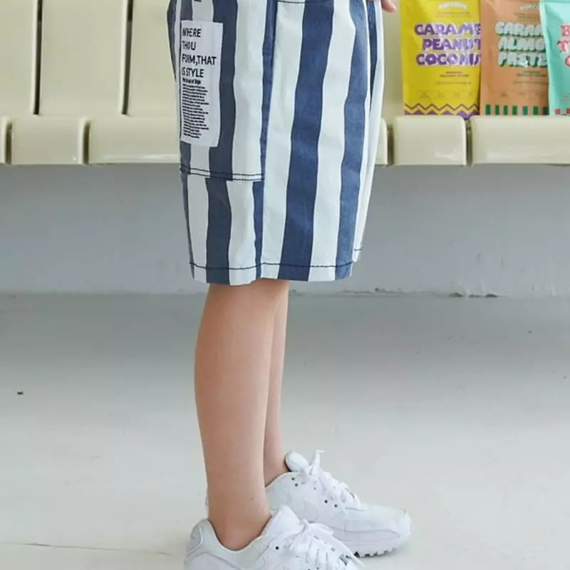 Apple Smile - Korean Children Fashion - #littlefashionista - Stripes Pants - 6