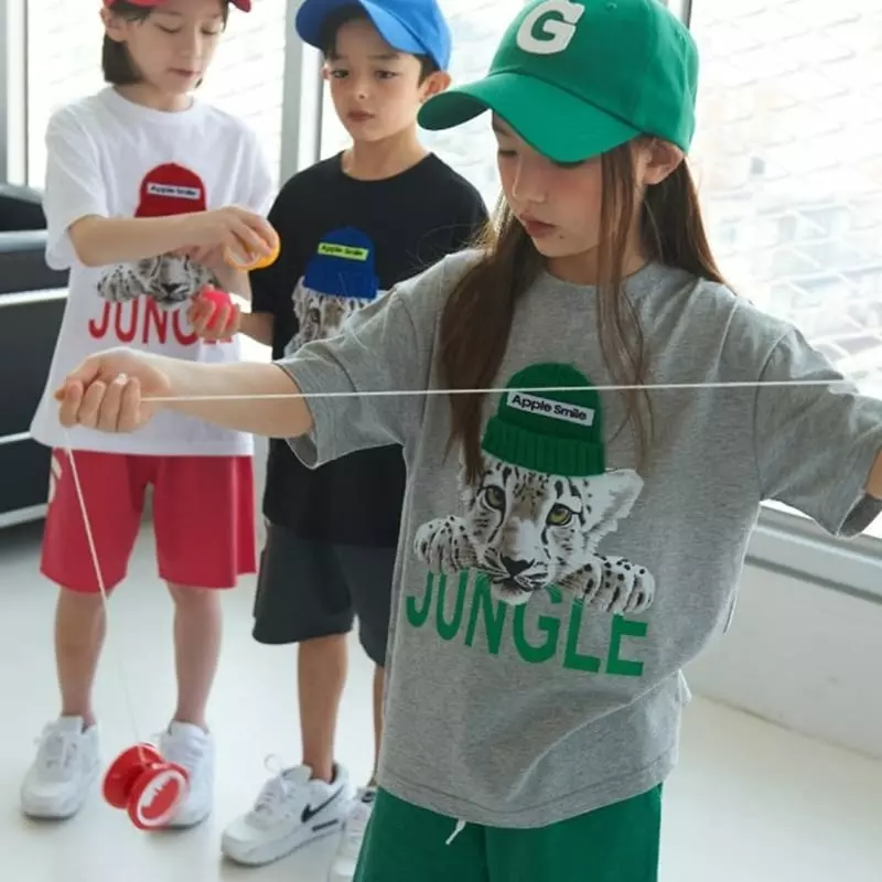 Apple Smile - Korean Children Fashion - #littlefashionista - Tiger Tee