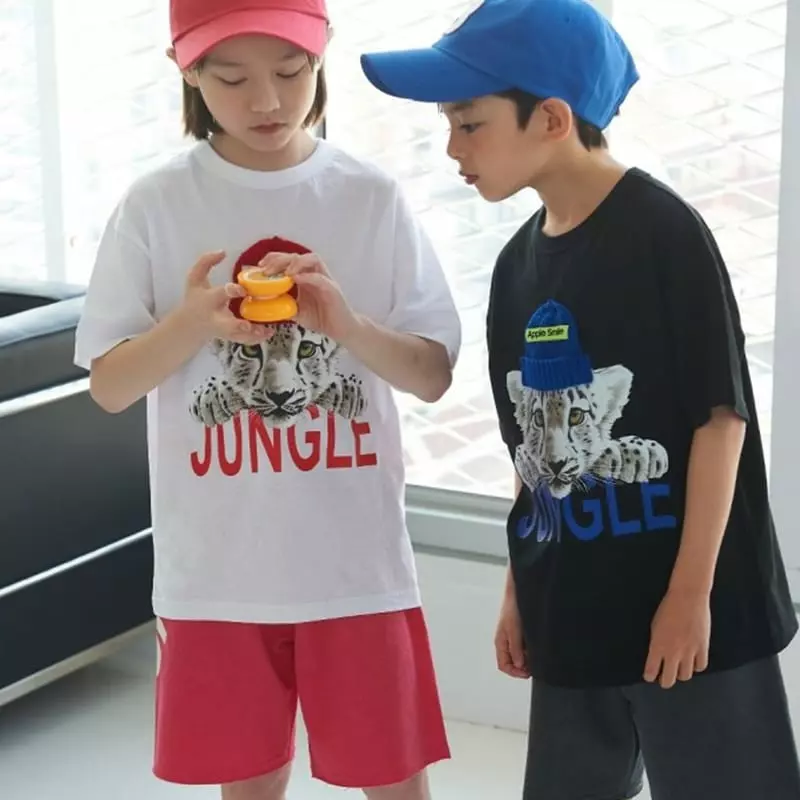 Apple Smile - Korean Children Fashion - #minifashionista - Tiger Tee - 3