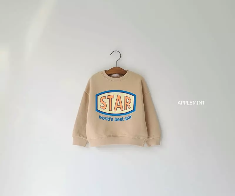Applemint - Korean Children Fashion - #Kfashion4kids - Star Sweatshirt - 10