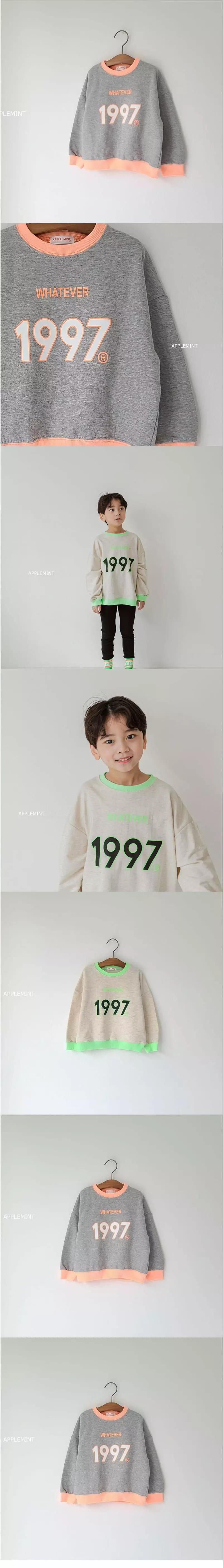 Applemint - Korean Children Fashion - #Kfashion4kids - 1997 Sweatshirt - 2