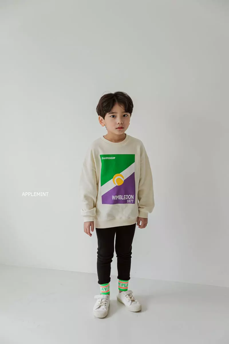 Applemint - Korean Children Fashion - #childofig - Wimbledon Sweatshirt - 5