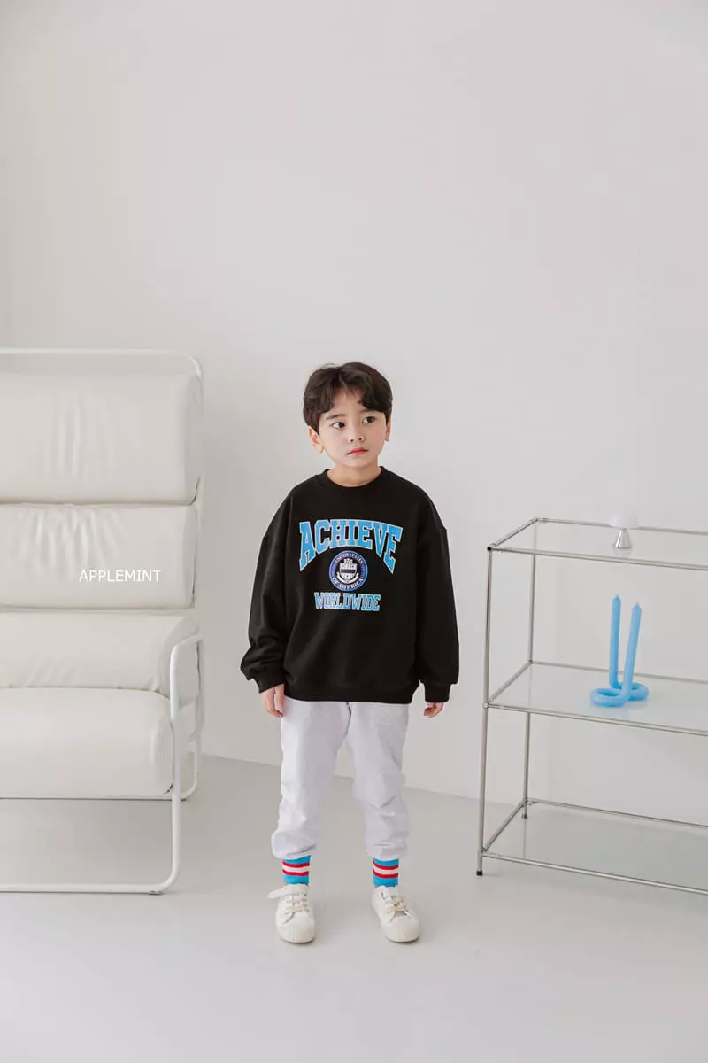 Applemint - Korean Children Fashion - #childofig - Achieve Sweatshirt - 5