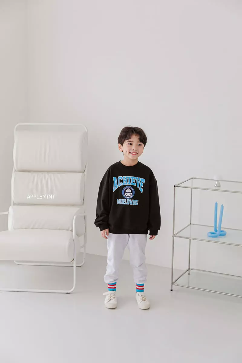 Applemint - Korean Children Fashion - #childrensboutique - Achieve Sweatshirt - 6
