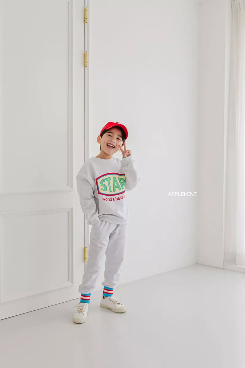 Applemint - Korean Children Fashion - #childrensboutique - Star Sweatshirt - 3