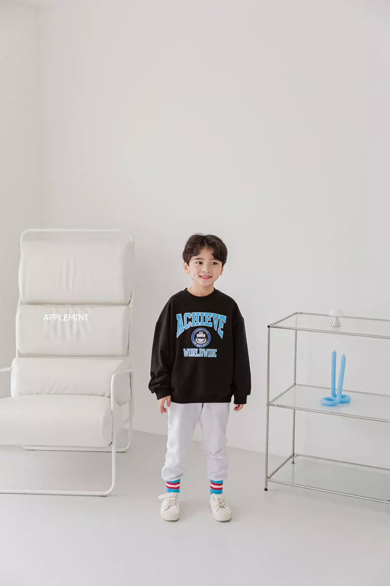 Applemint - Korean Children Fashion - #designkidswear - Achieve Sweatshirt - 7