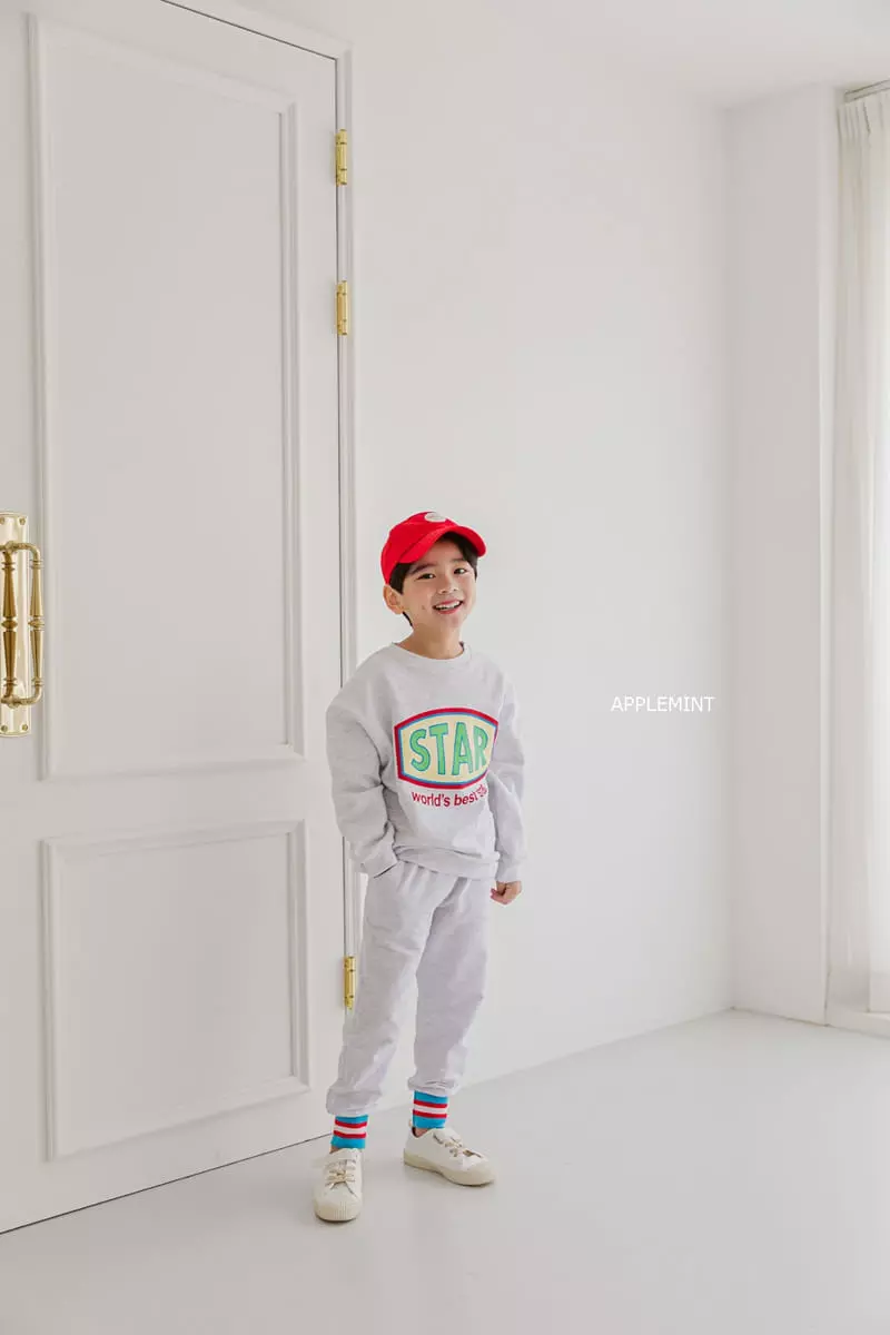 Applemint - Korean Children Fashion - #childrensboutique - Star Sweatshirt - 4
