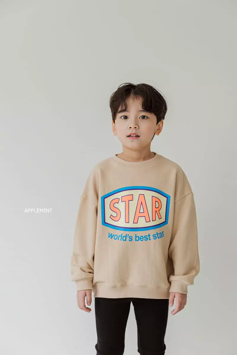 Applemint - Korean Children Fashion - #discoveringself - Star Sweatshirt - 5