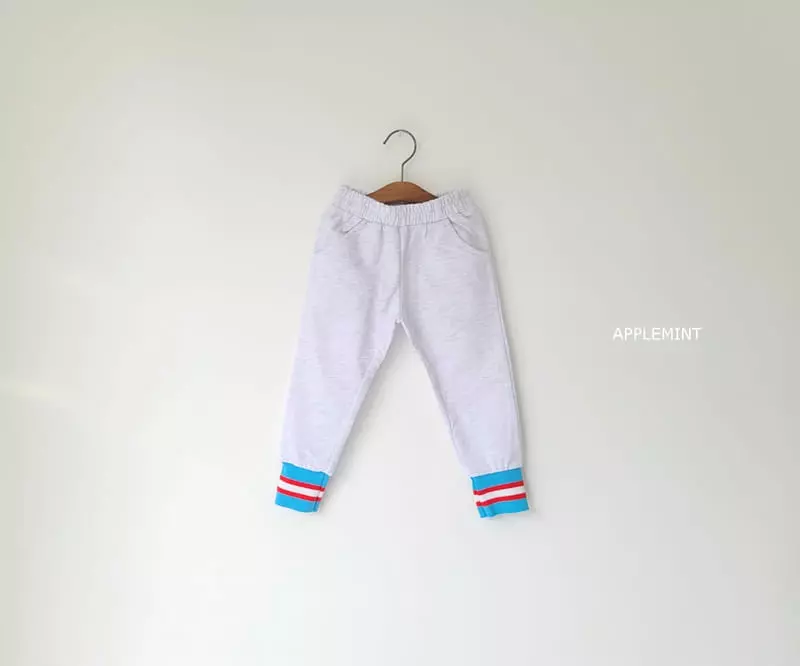 Applemint - Korean Children Fashion - #fashionkids - Piping Jogger Pants - 7