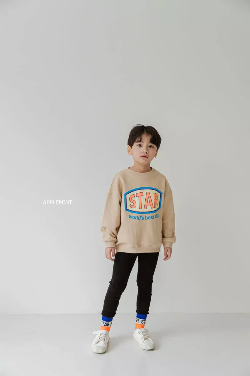 Applemint - Korean Children Fashion - #fashionkids - Star Sweatshirt - 6