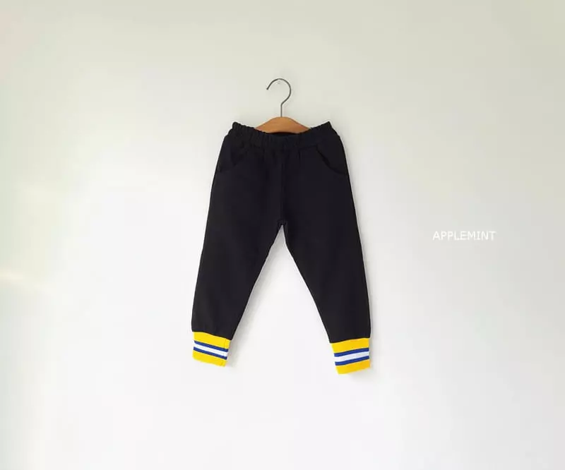 Applemint - Korean Children Fashion - #kidsshorts - Piping Jogger Pants - 8
