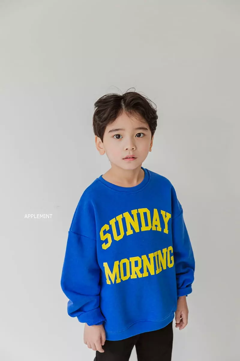Applemint - Korean Children Fashion - #kidsshorts - Sunday Morning Sweatshirt - 5