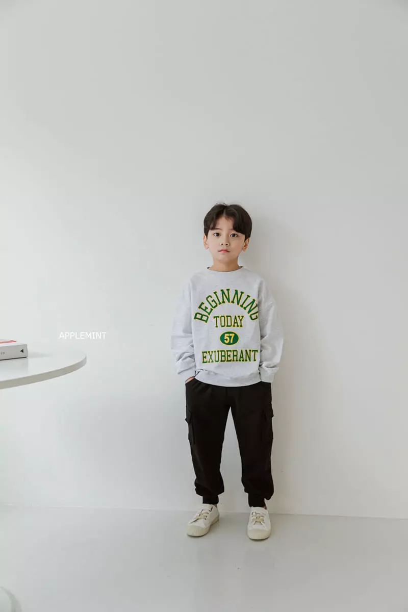 Applemint - Korean Children Fashion - #kidsshorts - Beginning Sweatshirt - 3