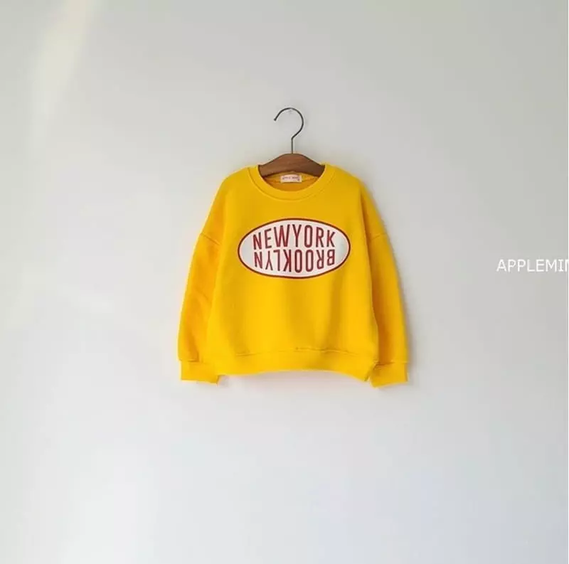 Applemint - Korean Children Fashion - #kidsshorts - New York Sweatshirt