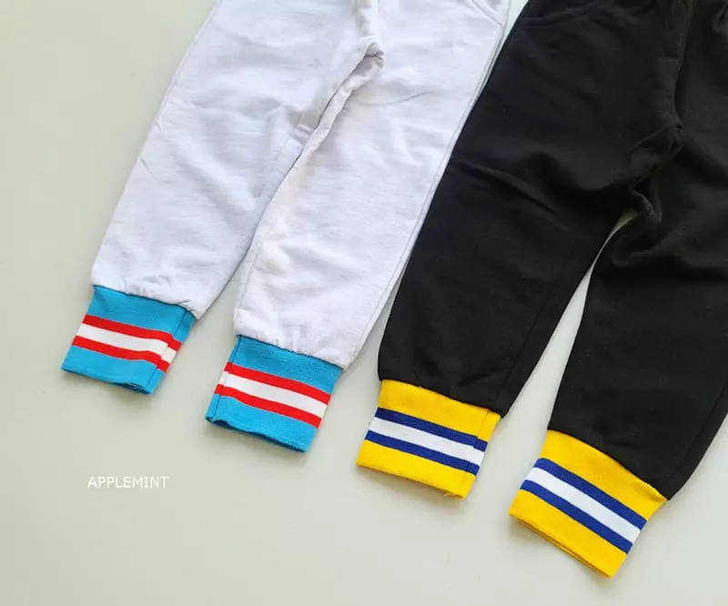 Applemint - Korean Children Fashion - #kidsstore - Piping Jogger Pants - 9