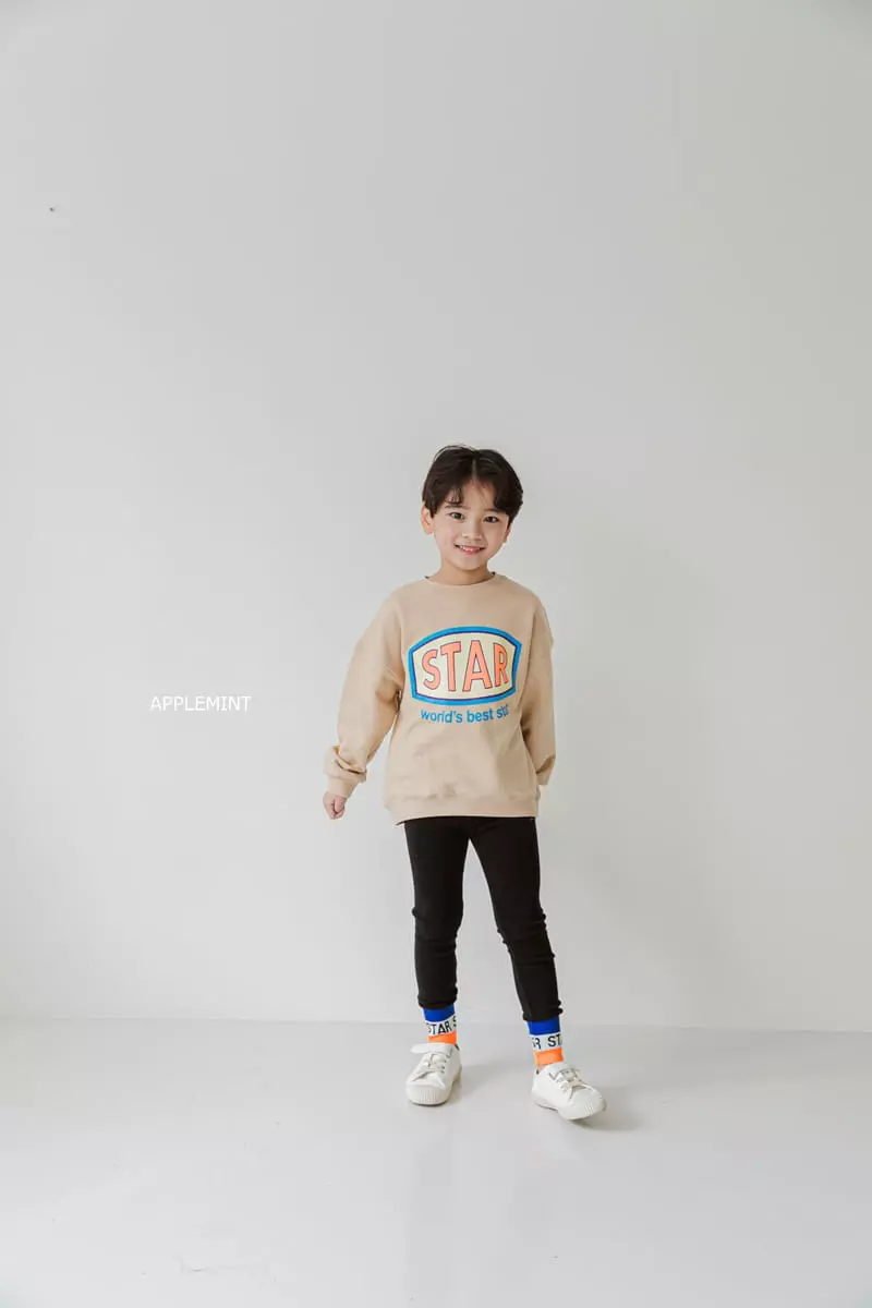 Applemint - Korean Children Fashion - #kidsstore - Star Sweatshirt - 8