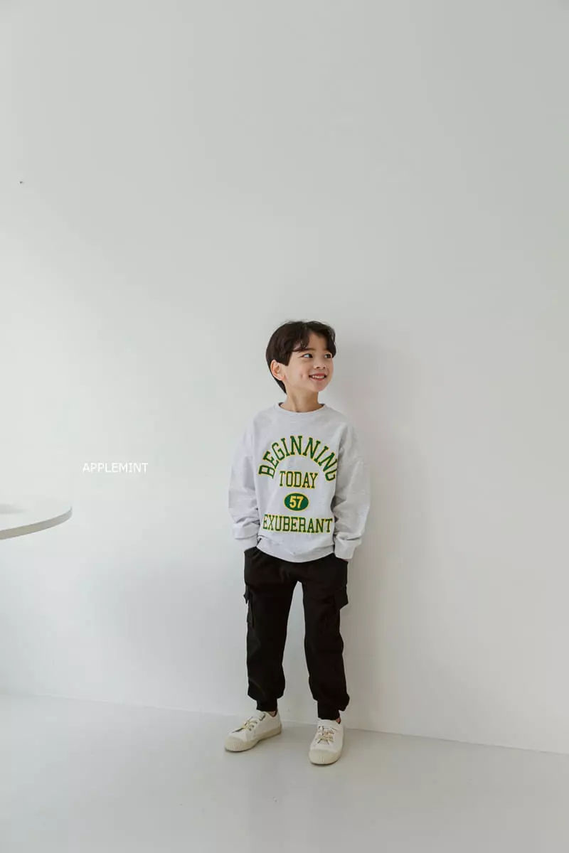 Applemint - Korean Children Fashion - #kidsshorts - Beginning Sweatshirt - 4