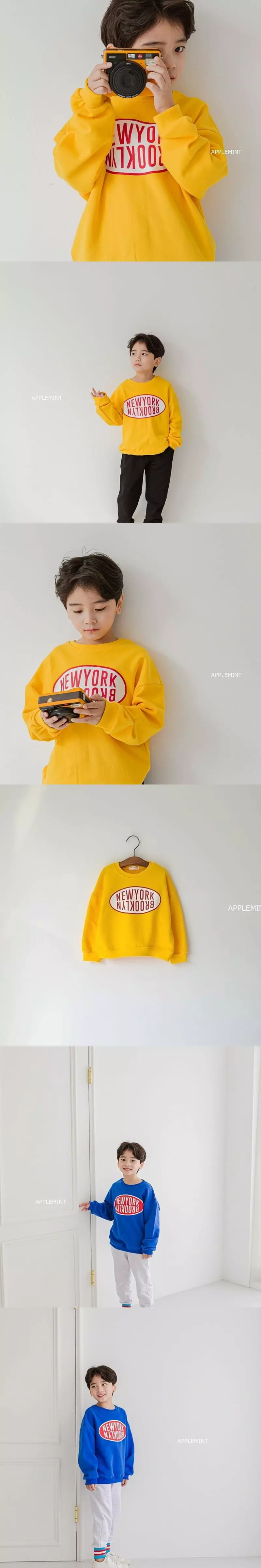 Applemint - Korean Children Fashion - #kidsstore - New York Sweatshirt - 2