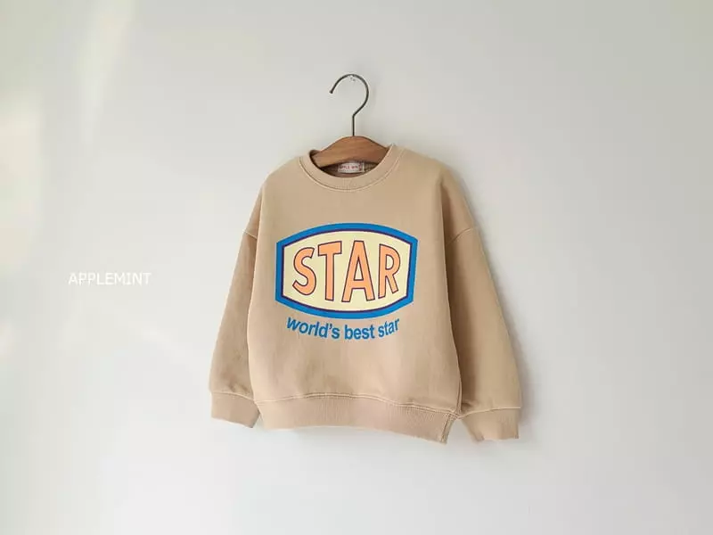 Applemint - Korean Children Fashion - #magicofchildhood - Star Sweatshirt - 12