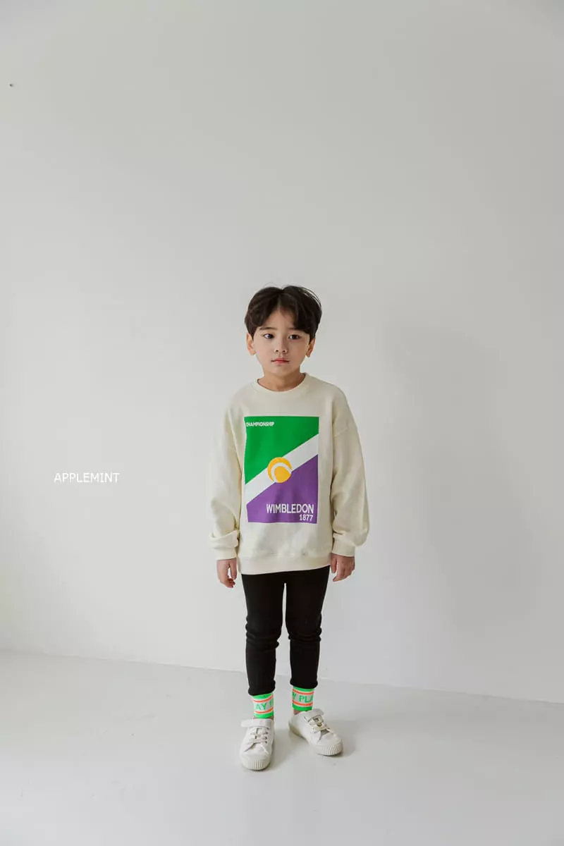 Applemint - Korean Children Fashion - #minifashionista - Wimbledon Sweatshirt - 3