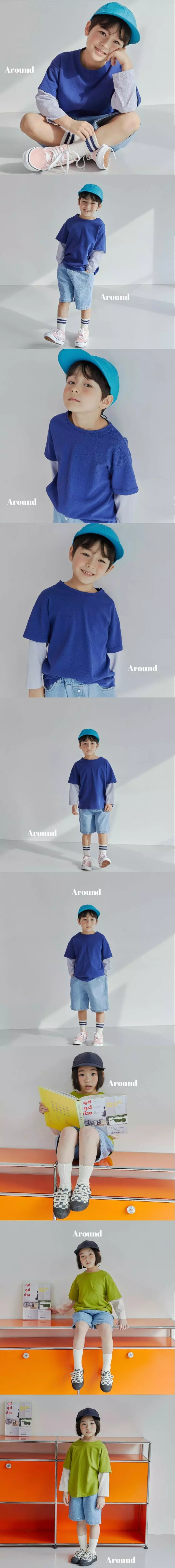 Around - Korean Children Fashion - #childrensboutique - Layered Tee - 2