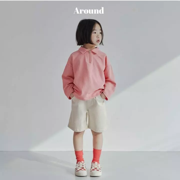 Around - Korean Children Fashion - #designkidswear - Collar Zipper Tee