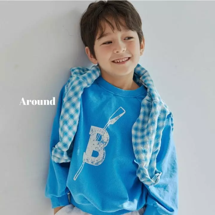 Around - Korean Children Fashion - #discoveringself - B Paint Sweatshirt
