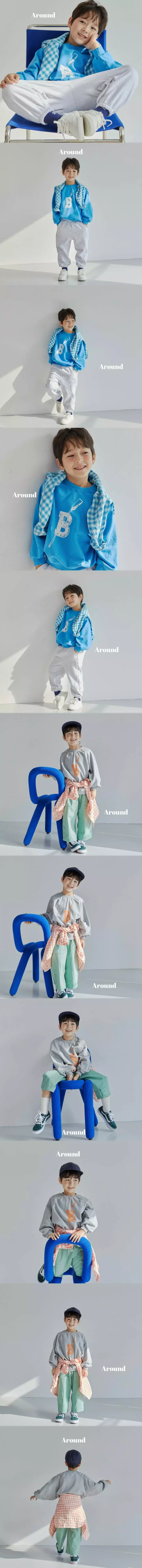 Around - Korean Children Fashion - #fashionkids - B Paint Sweatshirt - 2