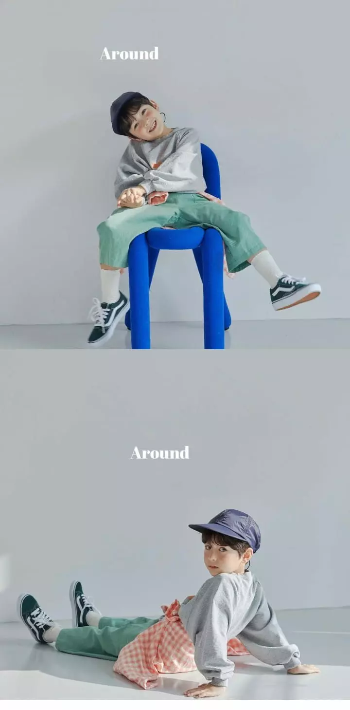 Around - Korean Children Fashion - #kidsshorts - B Paint Sweatshirt - 3