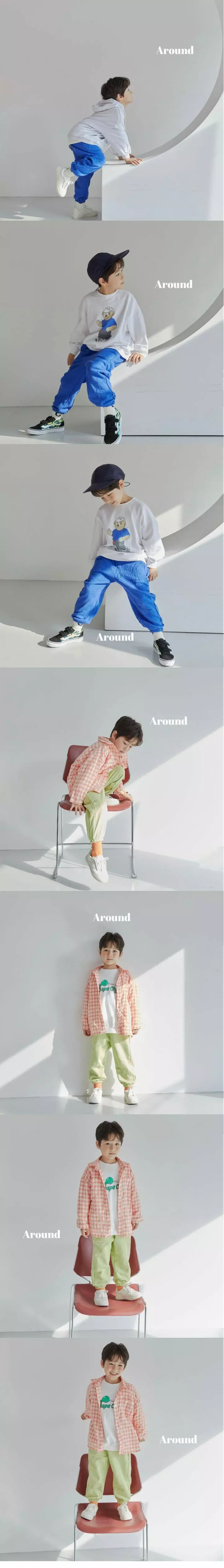 Around - Korean Children Fashion - #kidzfashiontrend - Side Slit Jogger Pants - 3