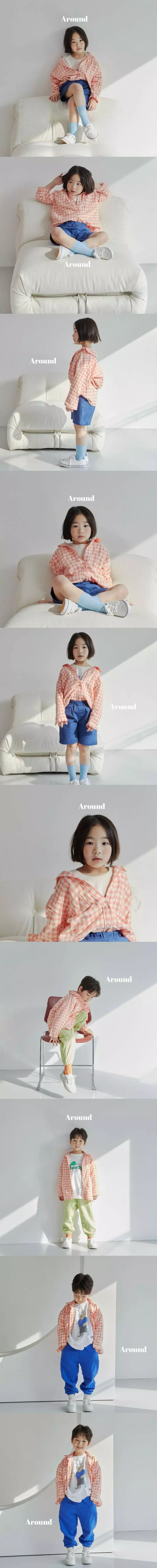 Around - Korean Children Fashion - #kidzfashiontrend - Spring Check Shirt - 2