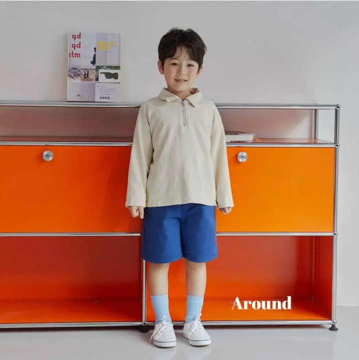Around - Korean Children Fashion - #kidzfashiontrend - Span Cottom Shorts