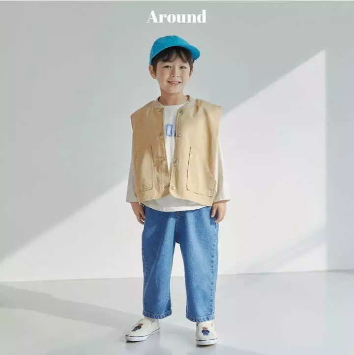 Around - Korean Children Fashion - #todddlerfashion - Basic Cotton Vest