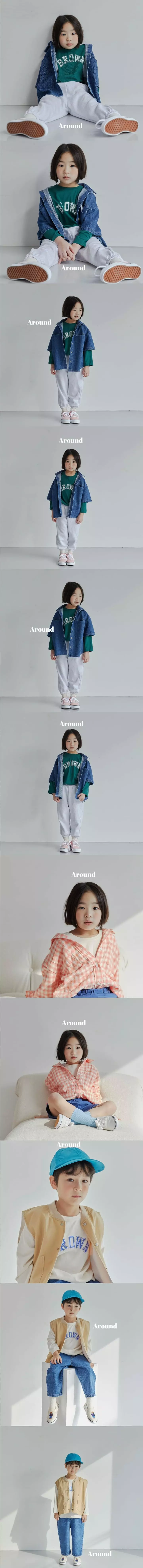 Around - Korean Children Fashion - #toddlerclothing - Brown Paint Tee - 3