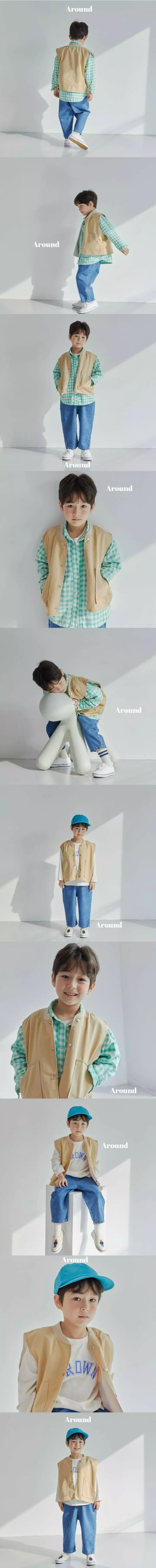 Around - Korean Children Fashion - #toddlerclothing - Basic Cotton Vest - 2