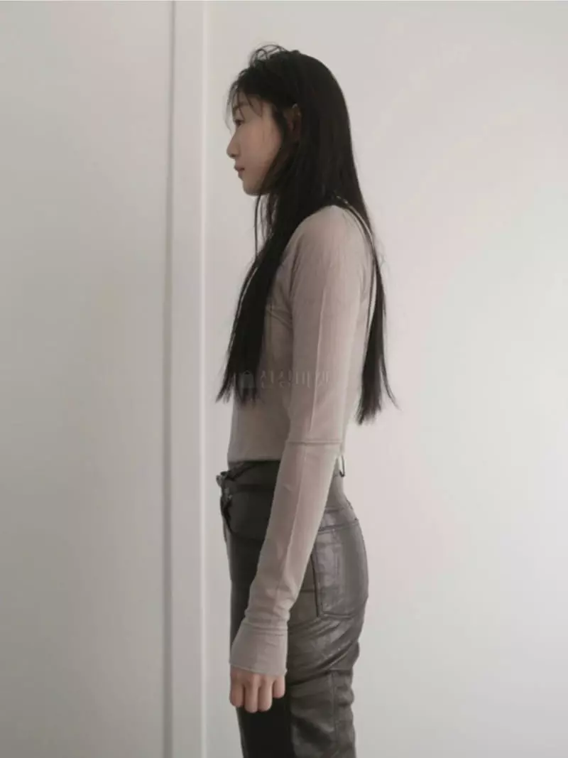 Arrco - Korean Women Fashion - #momslook - Tencel Turtleneck Tee - 7