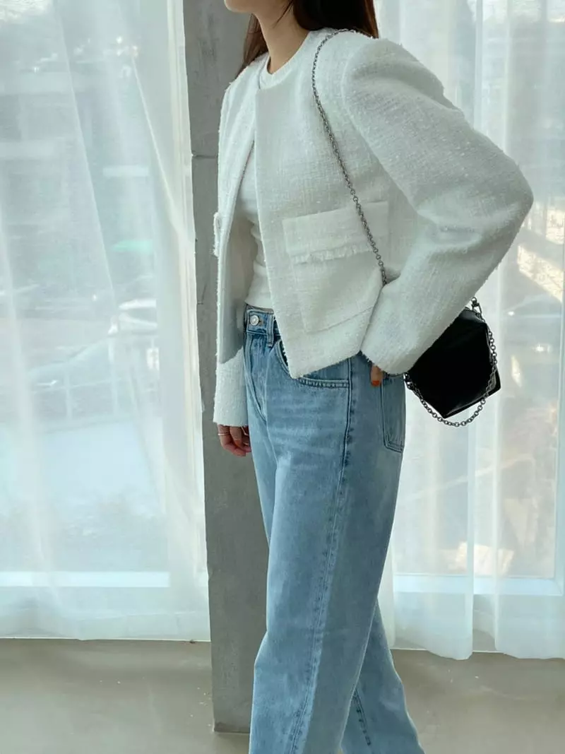 Arrco - Korean Women Fashion - #momslook - Spring Twid Jacket - 2