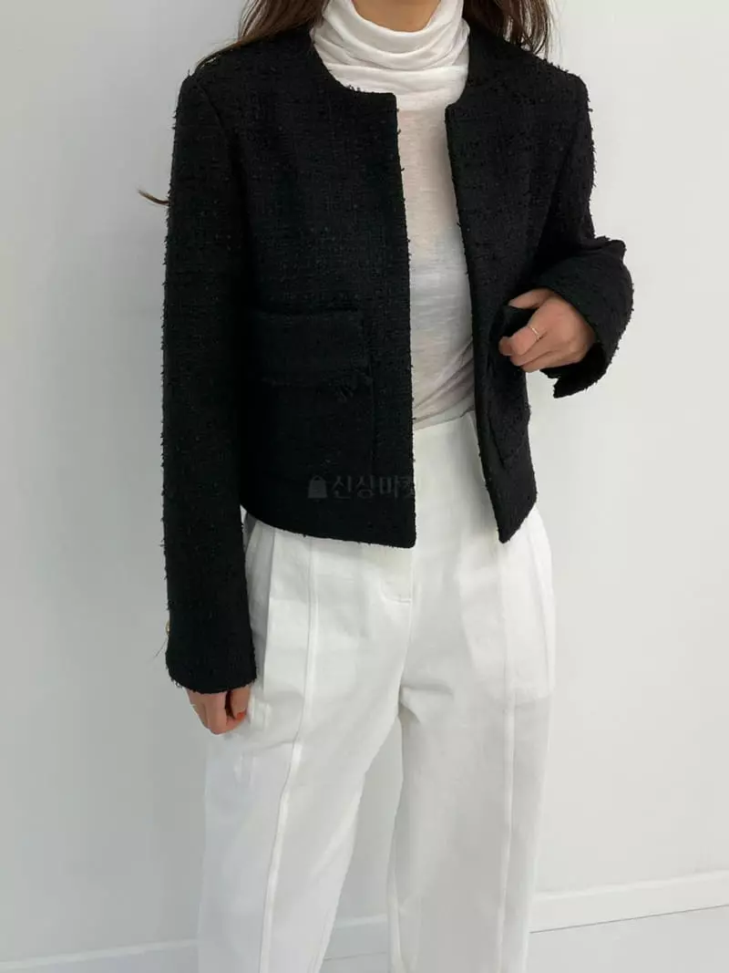 Arrco - Korean Women Fashion - #momslook - Spring Twid Jacket - 6