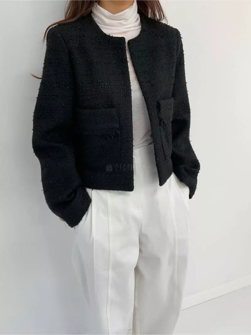 Arrco - Korean Women Fashion - #momslook - Spring Twid Jacket - 8