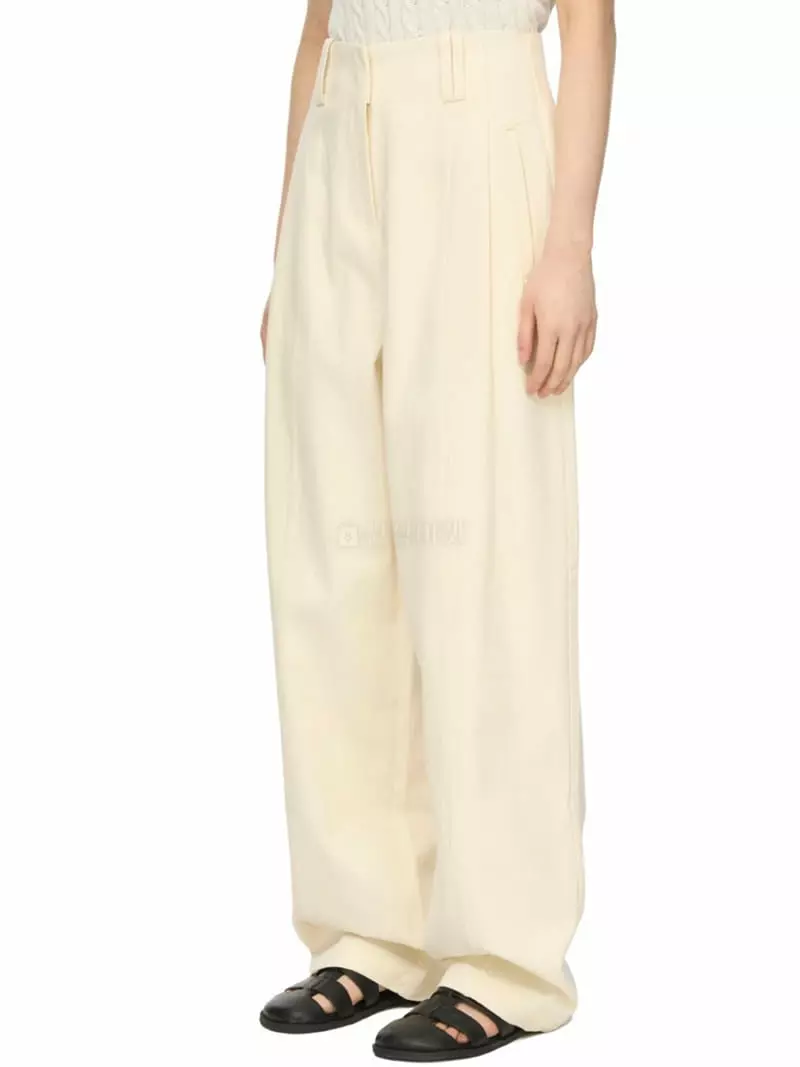 Arrco - Korean Women Fashion - #momslook - Stitch Cotton Pants - 5