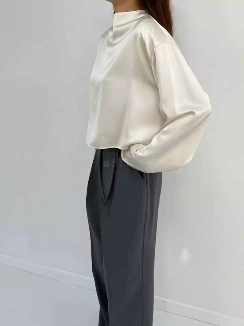 Arrco - Korean Women Fashion - #momslook - Shatin Blouse - 7