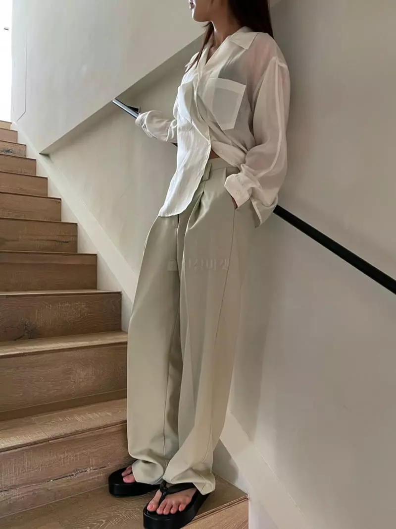Arrco - Korean Women Fashion - #womensfashion - Tencel Silky Blouse - 3
