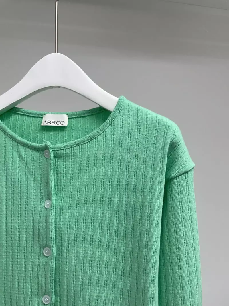 Arrco - Korean Women Fashion - #momslook - Apple Crop Cardigan - 4