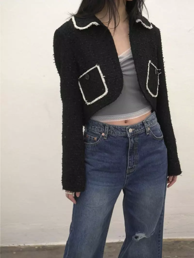 Artisover - Korean Women Fashion - #momslook - Twid Short Jacket