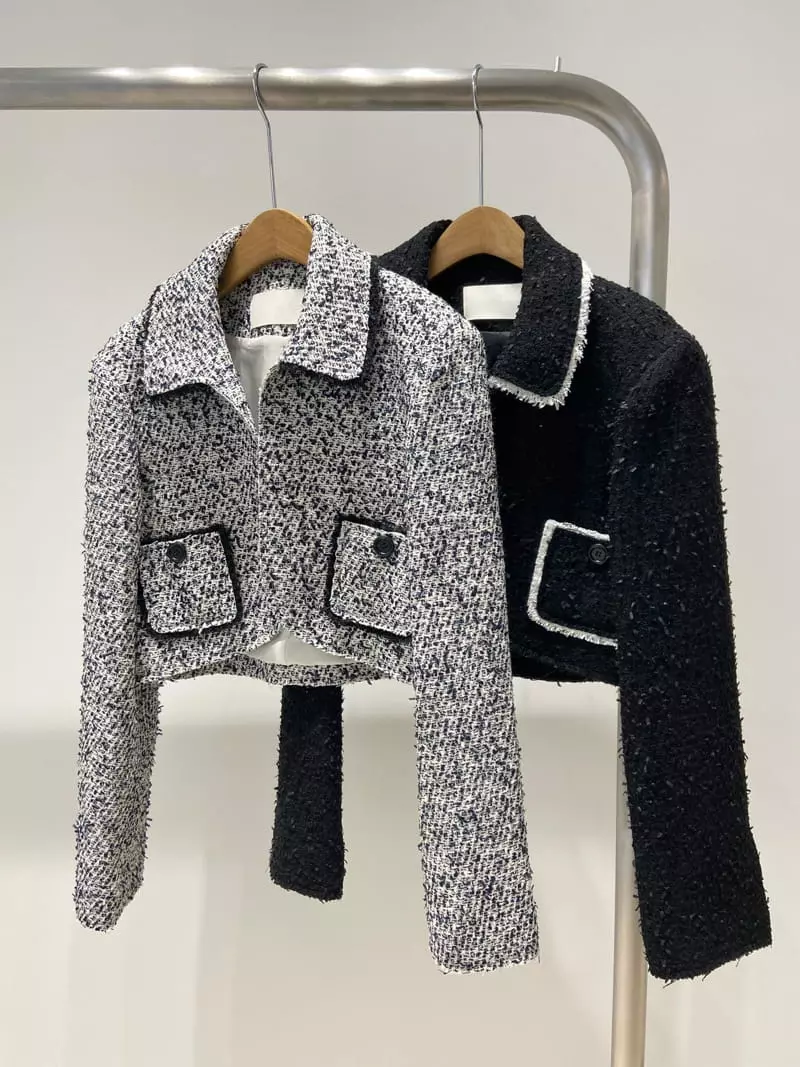 Artisover - Korean Women Fashion - #momslook - Twid Short Jacket - 5