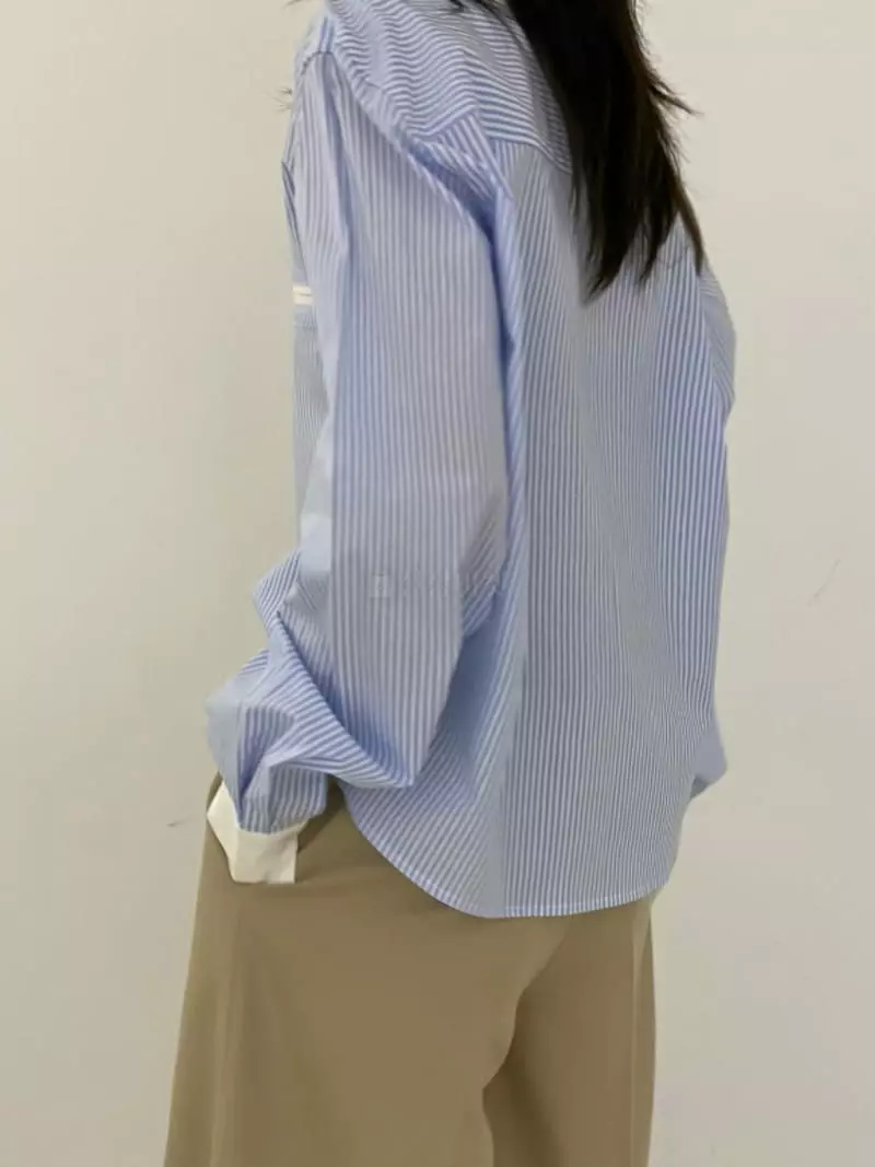 Artisover - Korean Women Fashion - #womensfashion - Stripe Shirt - 4