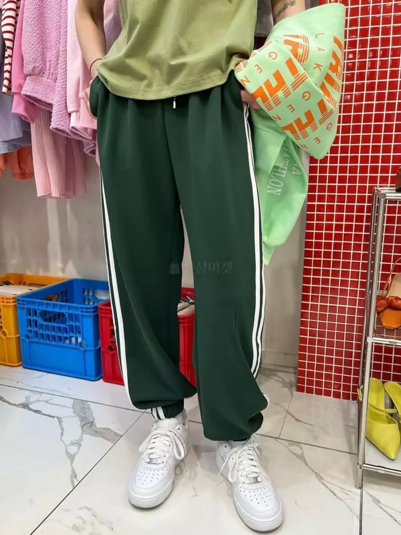 Artisover - Korean Women Fashion - #momslook - Line Jogger Pants - 3