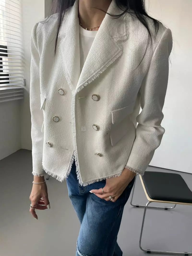Artisover - Korean Women Fashion - #womensfashion - Damasca Twid Jacket - 4