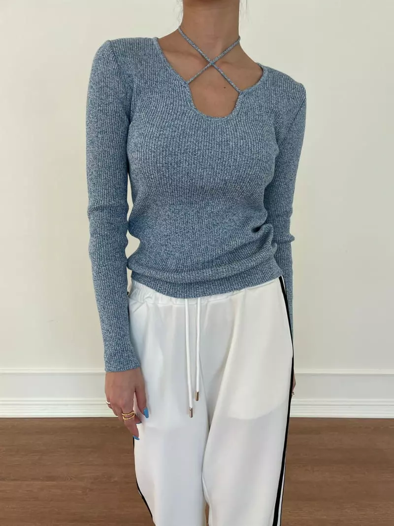 Artisover - Korean Women Fashion - #momslook - X String Tee - 2